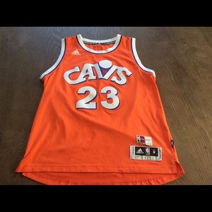 Lebron James Cleveland Cavs Orange jersey Medium